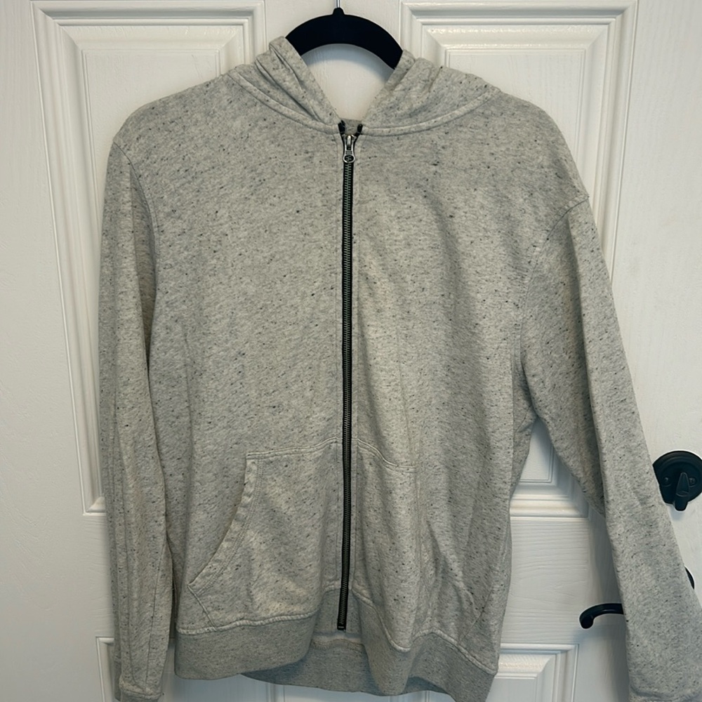 Light Grey ATM Zip Up Sweatshirt